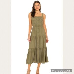 :Price Firm: BB Dakota by Steve Madden Field Trip Dress in Mossy Green